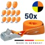 Zurrpack 50x stk. Umreifungsgurt 25 mm mit Klemmschloss – 6 m – 400 daN in 5 Farben