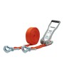 Zurrpack 50x stk. Zurrgurt 5000kg 2-teilig 50mm – 8 m mit Langarm-Druckratsche und Sicherungszurrhaken - Detailansicht