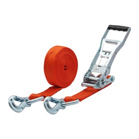 Zurrpack Zurrgurt 4000kg 2-teilig 50mm – 8 m mit Langarm-Zugratsche und Sicherungszurrhaken