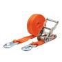 Zurrpack Zurrgurt 2000kg 2-teilig 35mm – 6 m mit Druckratsche und Sicherungszurrhaken – 1000daN Orange
