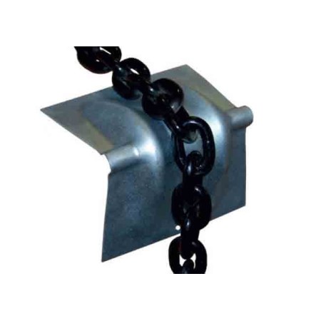 Zurrpack Set di 10 angolari in metallo per catene di ancoraggio con spessore da 6 a 13 mm