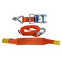 Zurrpack Radsicherungsgurt 3-teilig 35 mm – 3 m – Fahrzeuge bis 4000kg – LC 2000 daN - Detailansicht
