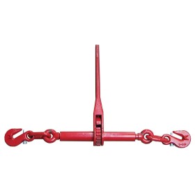 Zurrkette 13 mm – 2-teilig – LC 10'000 daN – Güteklasse 8 – mit Ratschenlastspanner & Sicherungshaken