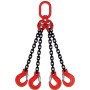 Zurrpack Système de chaînes 4 brins - 4250 kg - Diamètre nominal 8mm - Classe de qualité 8