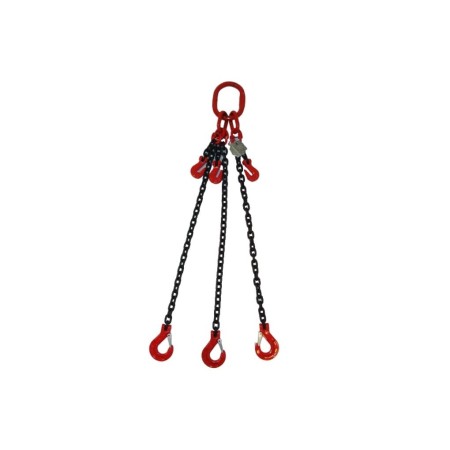 Zurrpack Kettengehänge 3-Strang mit Kettenkürzer – 6700 kg – Nenndicke 10mm – Güteklasse 8