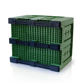Grande caisse 120 x 100 x 78 cm perforée 3 palettes