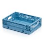 Wolfstahl Faltbare Behälter Farbig perforiert 40 x 30 x 12 cm - Detailansicht