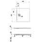 Receveur de douche LAUFEN PRO Marbond 80 x 80 x 2,9 cm