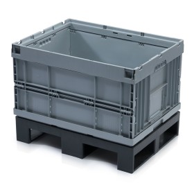 Wolfstahl Grande caisse pliante 80 x 60 x 55 cm Palette complète