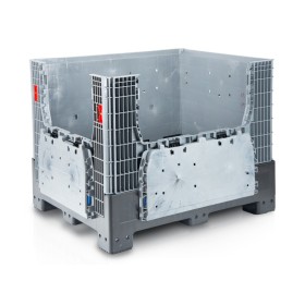 Grande boîte pliante 120 x 100 x 97,5 cm 4 pieds - 2 ouvertures de chargement