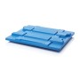 Wolfstahl Coperchio per pallet in plastica 120 x 100 cm blu