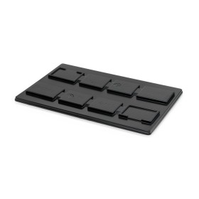 Wolfstahl Coperchio per pallet in plastica 120 x 80 cm