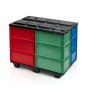 Wolfstahl Couvercle de palette en plastique 120 x 80 cm - photo produit