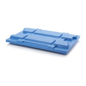 Wolfstahl Coperchio per pallet in plastica 120 x 80 cm blu