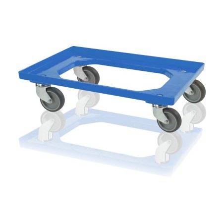 Wolfstahl Transportroller 2 lenkbare + 2 feste Rollen 60 x 40 cm - Detailansicht