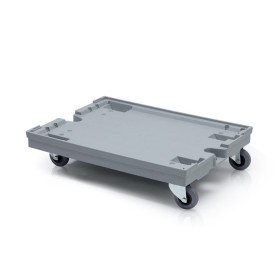 Wolfstahl Transportroller 80 x 60 cm 4 lenkbare Gummirollen