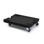 Wolfstahl Transportroller 80 x 60 cm schwarz 4 lenkbare Gummirollen