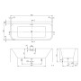 Villeroy & Boch Taro Vorwand-Badewanne 180 x 80 cm