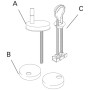 Villeroy & Boch Subway WC-Sitz mit Quick-Release - technische Ansicht