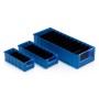 Wolfstahl Parete divisoria anteriore per scatola scaffale blu