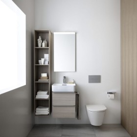 Lavabo LAUFEN Val encastrable 55 x 42 cm avec 1 trou de robinet, avec trop-plein