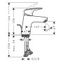 hansgrohe Mitigeur de lavabo monocommande Logis 70
