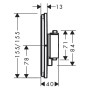 hansgrohe ShowerSelect Comfort E Thermostat Unterputz - Produktansicht