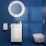 LAUFEN WC mural sans bride Kartell Compact, à chasse d'eau directe - vue technique