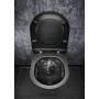 LAUFEN WC mural sans bride Kartell Compact, à chasse d'eau par le fond - vue détaillée