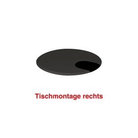 Wolfstahl Move Kabeldurchlass 6,0 cm schwarz