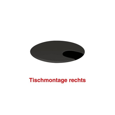 Wolfstahl Move Kabeldurchlass 6,0 cm schwarz