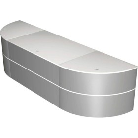 Wolfstahl Padua Empfangstheke silber/weiss