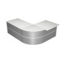 Wolfstahl Padua Empfangstheke silber/weiss