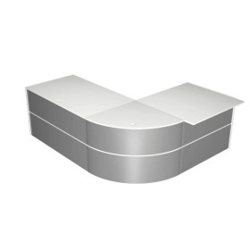 Wolfstahl Padua Empfangstheke silber/weiss