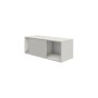 Wolfstahl Wandregal weiss, grafit 100,0 x 40,0 x 36,0 cm