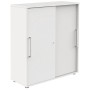 Wolfstahl Schiebetürenschrank weiss/weiss 2 Fachböden