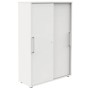Wolfstahl Schiebetürenschrank weiss/weiss 3 Fachböden