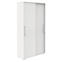 Wolfstahl Schiebetürenschrank weiss/weiss 4 Fachböden
