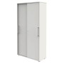 Wolfstahl Schiebetürenschrank weiss/weiss 4 Fachböden - Produktansicht