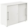 Wolfstahl Schiebetürenschrank weiss/weiss 1 Fachboden