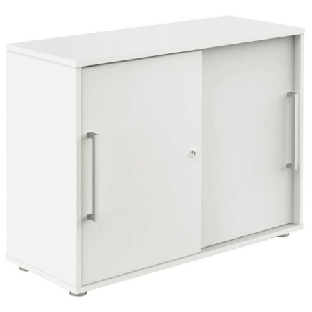 Wolfstahl Schiebetürenschrank weiss/weiss 1 Fachboden