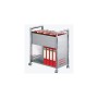 Wolfstahl Carrello per cartelle sospese 1 fila alluminio/cromo 660x375x730 Artline