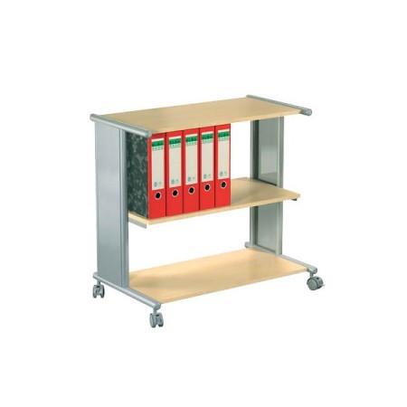Wolfstahl Bürowagen Pragma buche/silber 76 x 42 x 72,5 cm