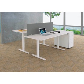 Paravent de table Move gris 160,0 x 45,0 cm