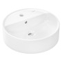Lavabo d'appoggio rotondo hansgrohe Xuniva S Ø 45 cm, con 1 foro per rubinetto e troppopieno - vista dettagliata