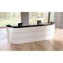 Wolfstahl Empfangstheke Cento 7 für 2 Personen, weiss, anthrazit 360,0 x 80,0 x 110,0 cm