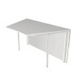 Wolfstahl Anbautheke weiss, nussbaum/weiss 3296 - Detailansicht