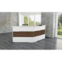 Wolfstahl Anbautheke nussbaum, weiss/weiss 3300