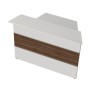 Wolfstahl Anbautheke nussbaum, weiss/weiss 3301