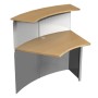 Wolfstahl Anbautheke Genua 3991 buche Freiform 118x70 cm (BxT)